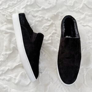 VINCE Dark Grey Slip On Sneakers Size 8.5 New